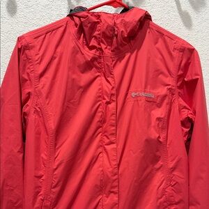Columbia Vibrant Pink Outdoor Rain Jacket